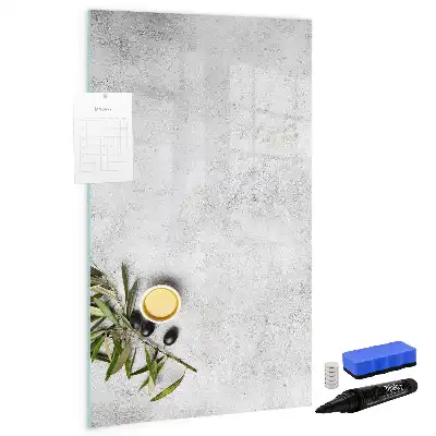 Magnetická kreslicí tabule beton a olivy