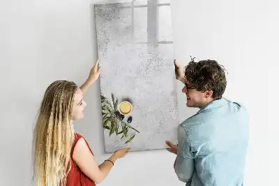 Magnetická kreslicí tabule beton a olivy