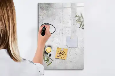 Magnetická kreslicí tabule beton a olivy