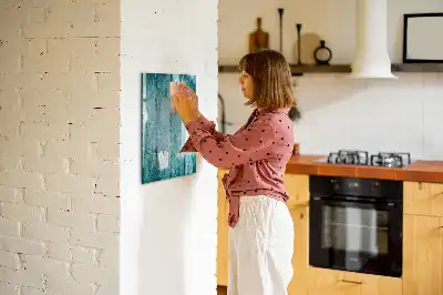 Magnetická popisovací tabule v dekoru modré dřevo