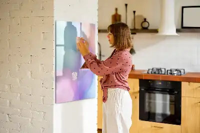 Magnetická tabule na kreslení pastelová pírka