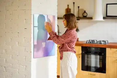 Magnetická tabule na kreslení pastelová pírka