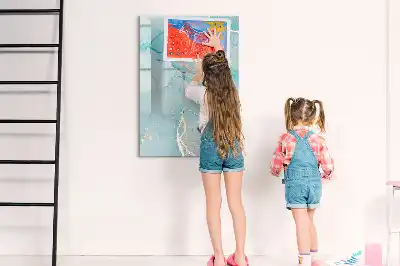 Magnetická popisovací tabule s dekorem mramoru