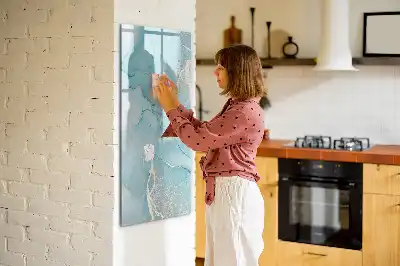 Magnetická popisovací tabule s dekorem mramoru