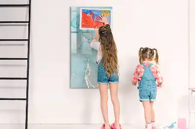 Magnetická popisovací tabule s dekorem mramoru