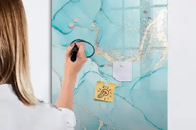 Magnetická popisovací tabule s dekorem mramoru