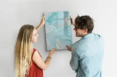 Magnetická popisovací tabule s dekorem mramoru