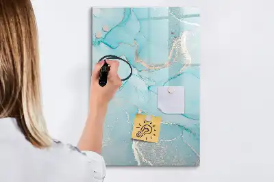 Magnetická popisovací tabule s dekorem mramoru