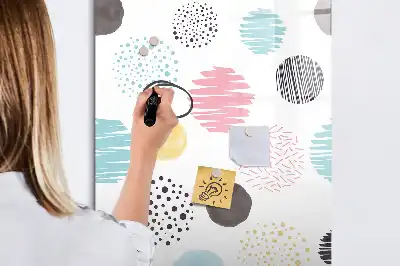 Magnetická tabule na kreslení barevná kola