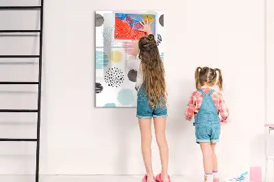Magnetická tabule na kreslení barevná kola