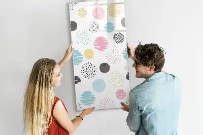 Magnetická tabule na kreslení barevná kola