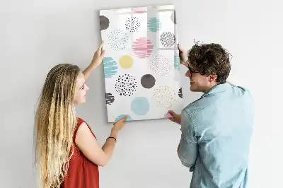 Magnetická tabule na kreslení barevná kola