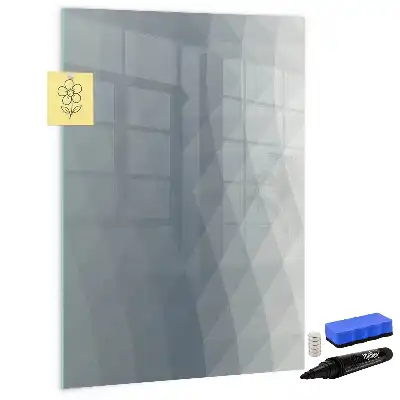 Magnetická popisovací tabule šedá abstrakce vln