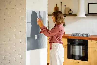 Magnetická popisovací tabule šedá abstrakce vln