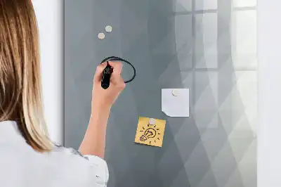 Magnetická popisovací tabule šedá abstrakce vln