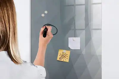 Magnetická popisovací tabule šedá abstrakce vln