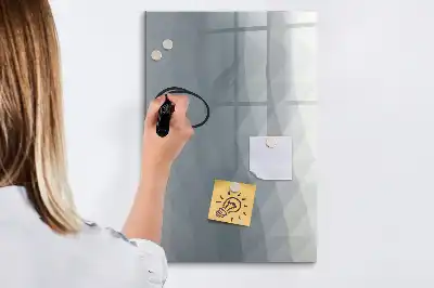 Magnetická popisovací tabule šedá abstrakce vln