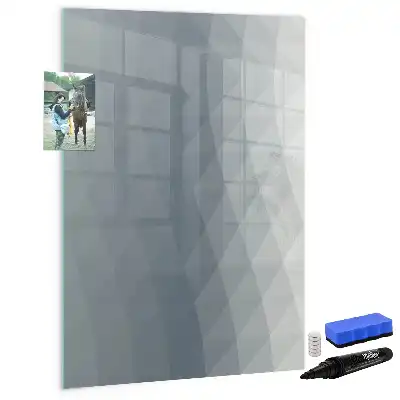 Magnetická popisovací tabule šedá abstrakce vln