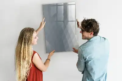 Magnetická popisovací tabule šedá abstrakce vln