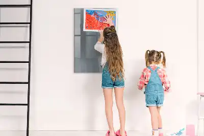 Magnetická popisovací tabule šedá abstrakce vln