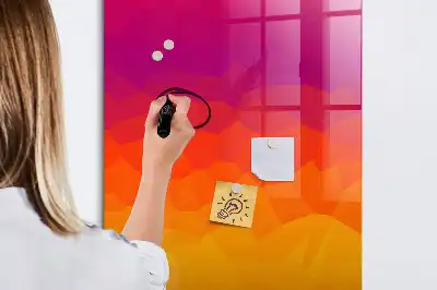 Magnetická tabule na kreslení gradientní východ slunce