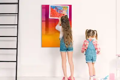 Magnetická tabule na kreslení gradientní východ slunce