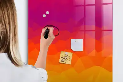 Magnetická tabule na kreslení gradientní východ slunce