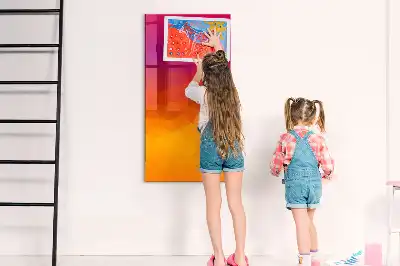 Magnetická tabule na kreslení gradientní východ slunce