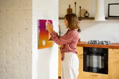 Magnetická tabule na kreslení gradientní východ slunce