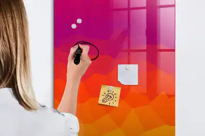 Magnetická tabule na kreslení gradientní východ slunce