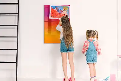 Magnetická tabule na kreslení gradientní východ slunce
