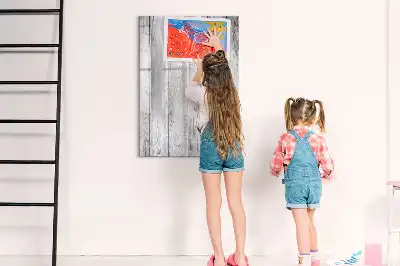 Magnetická popisovací tabule z malovaného dřeva