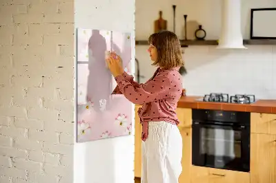 Magnetická popisovací tabule květiny