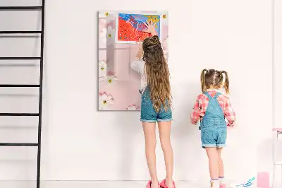 Magnetická popisovací tabule květiny