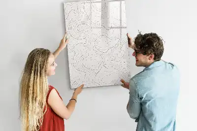 Magnetická tabule na kreslení abstraktní linie