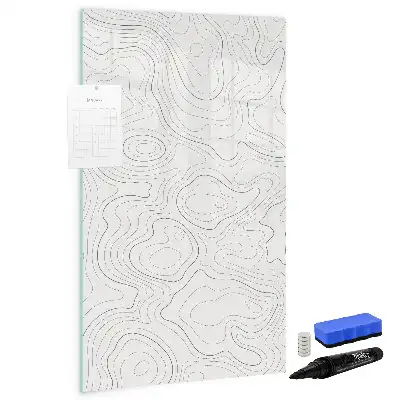 Magnetická tabule na kreslení abstraktní linie