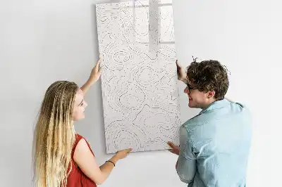Magnetická tabule na kreslení abstraktní linie