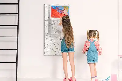 Magnetická tabule na kreslení abstraktní linie
