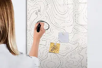 Magnetická tabule na kreslení abstraktní linie