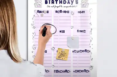 Magnetická tabule na kreslení místo narození