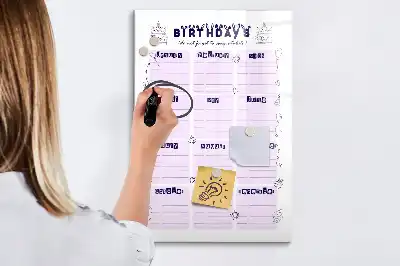 Magnetická tabule na kreslení místo narození