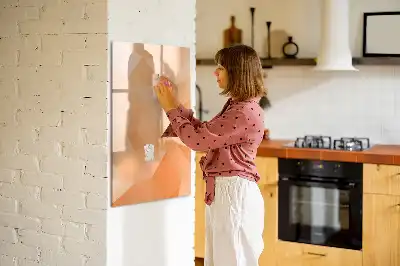 Magnetická tabule na kreslení s motivem abstrakce trojúhelníků