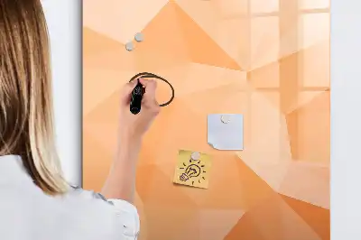 Magnetická tabule na kreslení s motivem abstrakce trojúhelníků