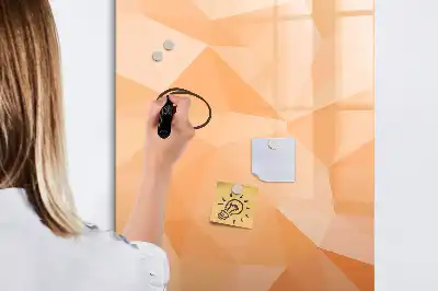 Magnetická tabule na kreslení s motivem abstrakce trojúhelníků