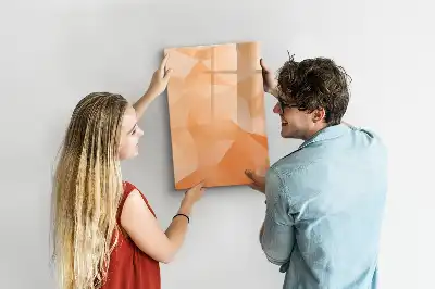 Magnetická tabule na kreslení s motivem abstrakce trojúhelníků