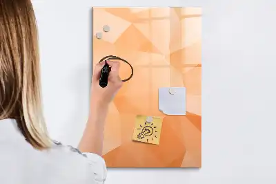 Magnetická tabule na kreslení s motivem abstrakce trojúhelníků