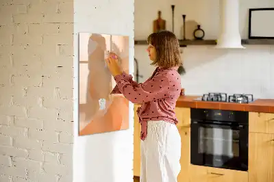 Magnetická tabule na kreslení s motivem abstrakce trojúhelníků