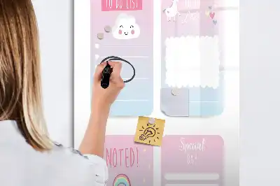 Magnetická popisovací tabule s motivem jednorožce