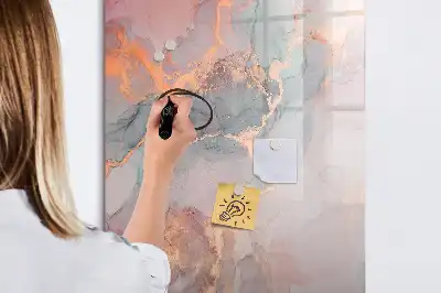Magnetická tabule na kreslení v mramorovém provedení