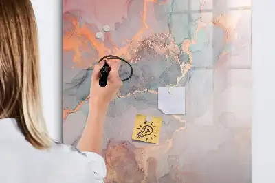 Magnetická tabule na kreslení v mramorovém provedení